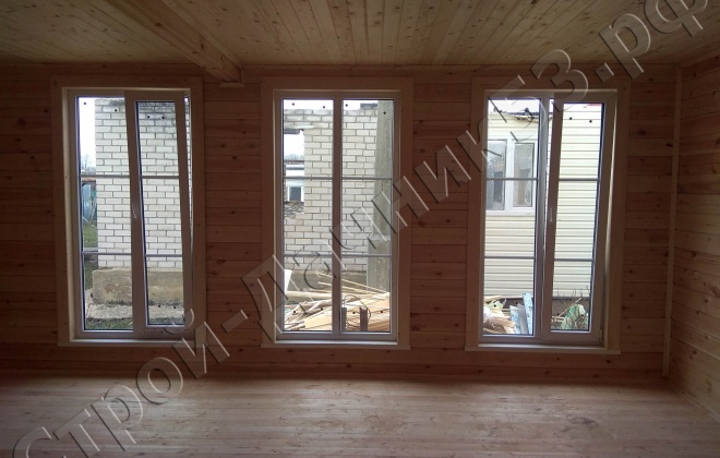 3 брусовой дом  од-11, 9×9, 81 м², московская область, серебрянные пруды (3)